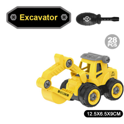 Escavadeira Brinquedo  Infantil Amarela MAGIA TOY 79.29 Magia Toy