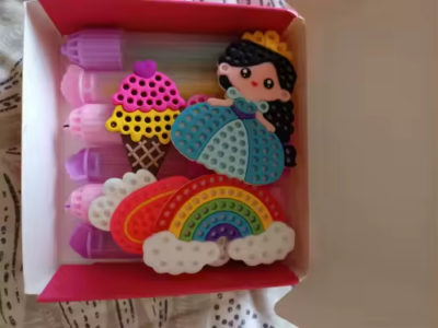 Kit Princesa com Caneta Mágica de Bolinhas photo review